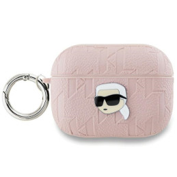 Etui Karl Lagerfeld Monogram Karl Head do AirPods Pro 2, różowe