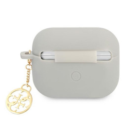 Etui Guess Silicone Charm 4G Collection do AirPods Pro, szare