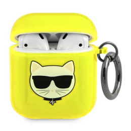 Etui Karl Lagerfeld Choupette do AirPods cover, żółty/yellow