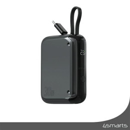 Powerbank 4smarts Pocket 10000mAh 30W z wbudowanym kablem USB-C 15cm