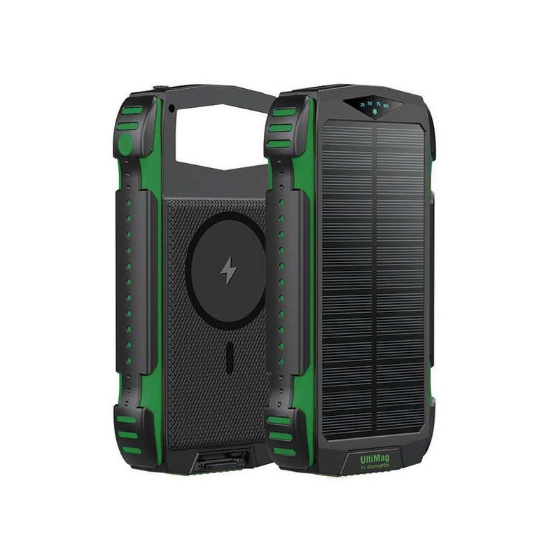 Powerbank 4smarts Solarny TitanPack Rugged UltiMag 20000mAh zielona
