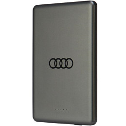 Indukcyjny Powerbank Audi Big Logo MagSafe 15W 5000mAh, szary/grey