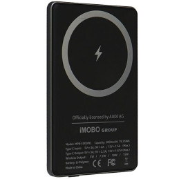 Indukcyjny Powerbank Audi Big Logo MagSafe 15W 5000mAh, szary/grey