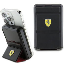 Powerbank Bezprzewodowy Ferrari 15W Metal Logo MagSafe 10000 mAh z funkcją standu czarny
