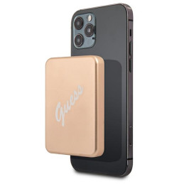 Indukcyjny Powerbank Guess 5W MagSafe 3000mAh, złote