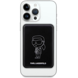 Indukcyjny PowerbankKarl Lagerfeld Ikonik MagSafe 5W 3000mAh, czarne