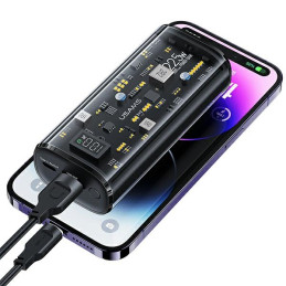 Powerbank USAMS 9000mAh PD 20W QC3.0+PD Dual-Port Fast Charge czarny