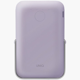 Powerbank UNIQ Hoveo 5000mAh USB-C 20WPD Fast charge Wireless Magnetic, liliowy