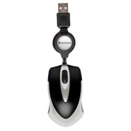 Mysz optyczna Verbatim Go Mini USB-A 1000 dpi czarny