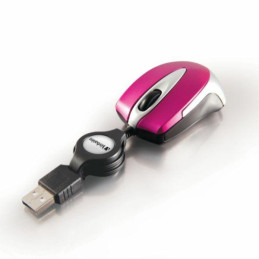 Mysz optyczna Verbatim Go Mini USB-A 1000 dpi różowy