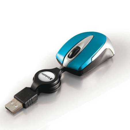 Mysz optyczna Verbatim Go Mini USB-A 1000 dpi niebieski