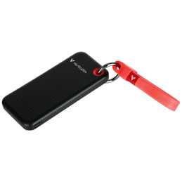 Dysk Zewnętrzny Verbatim Pocket SSD 1TB  - brelok do kluczy z kablem USB-C 3.2 gen.2 czarno-czerwony
