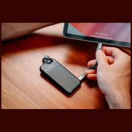 Dysk Zewnętrzny Verbatim Pocket SSD 2TB  - brelok do kluczy z kablem USB-C 3.2 gen.2 czarno-szary