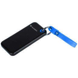 Dysk Zewnętrzny Verbatim Pocket SSD 1TB  - brelok do kluczy z kablem USB-C 3.2 gen.2 czarno-niebieski