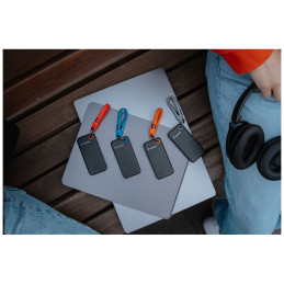 Dysk Zewnętrzny Verbatim Pocket SSD 1TB  - brelok do kluczy z kablem USB-C 3.2 gen.2 czarno-niebieski