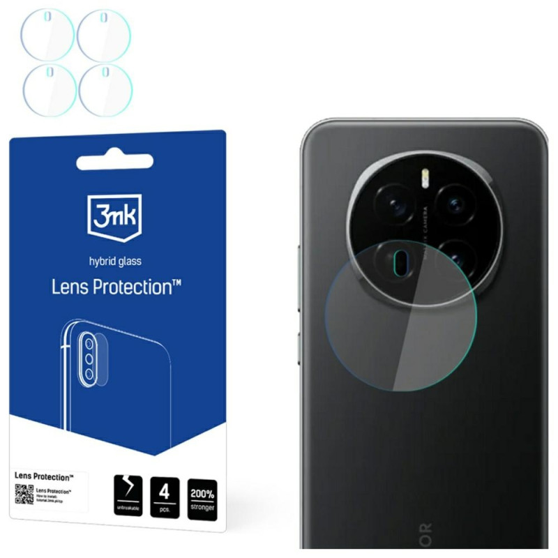 Szkło na obiektyw aparatu 3mk Lens Protection do Honor magic 7 Pro, 4szt
