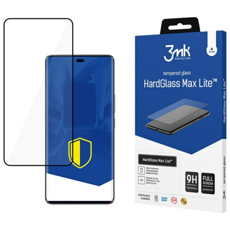 Szkło hartowane 3MK HardGlass Max Lite do Honor Magic7 Lite,  czarna ramka