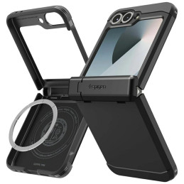 Etui Spigen Tough Armor Pro Mag MagSafe  do Galaxy Z Flip6 / Z Flip7 FE czarny