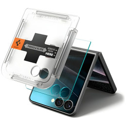 Szkło hartowane Spigen Glas.Tr EZ FIT HD do Galaxy Z Flip7, 2 sztuki