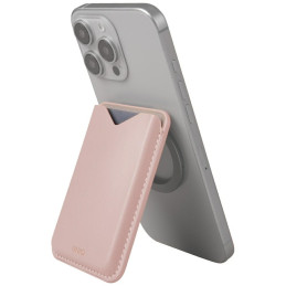 Magnetyczny portfel UNIQ Lyden Evo stojak na telefon różowy