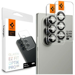 Szkło na obiektyw aparatu Spigen Optik Pro HD Glas.TR EZ FIT 2szt do Galaxy Z Fold7 czarny