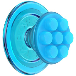 Uchwyt i podstawka do telefonu Popsockets Translucent FG-Popper MagSafe niebieski 807325
