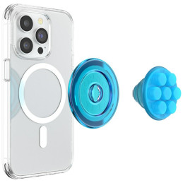 Uchwyt i podstawka do telefonu Popsockets Translucent FG-Popper MagSafe niebieski 807325