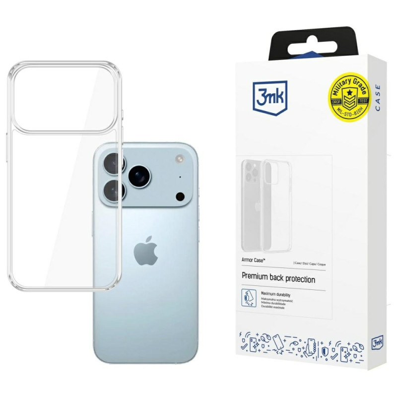 Etui 3MK Armor Case do iPhone 17 Pro Max, przezroczyste