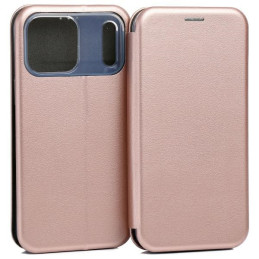Etui Beline Book Magnetic do iPhone 17 Pro Max, różowo-złote