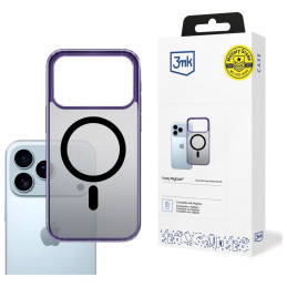 Etui 3MK Frosty MagCase do iPhone 17 Pro Max, półprzezroczyste z fioletowym