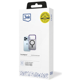 Etui 3MK Frosty MagCase do iPhone 17 Pro Max, półprzezroczyste z fioletowym