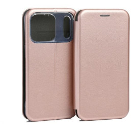 Etui Beline Book Magnetic do iPhone 17 Pro, różowo-złote