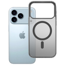 Etui 3MK Frosty MagCase do iPhone 17 Pro, półprzezroczyste z czarnym