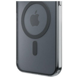 Etui 3MK Frosty MagCase do iPhone 17 Pro, półprzezroczyste z czarnym