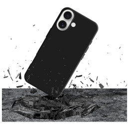 Etui 3MK Silicone Case do iPhone 17, czarne