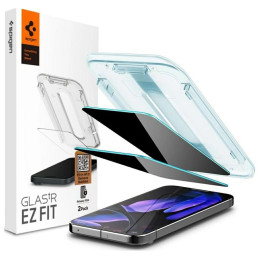 Szkło do etui + Aplikator Spigen Glas.tr EZ Fit Privacy do Google Pixel 9 Pro XL, 2 sztuki