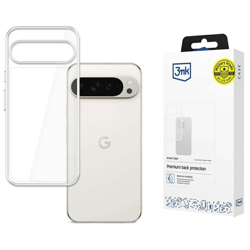 Etui 3MK Armor Case do Google Pixel 9 Pro XL, przezroczyste