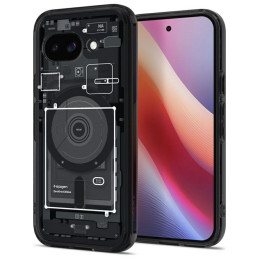 Etui Spigen Ultra Hybrid MAG do Google Pixel 9A,  czarne (zero one)