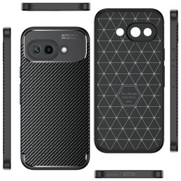 Etui Beline Carbon Armor do Pixel 9a, czarne