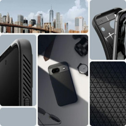 Etui Spigen Liquid Air do Google Pixel 8a, czarny matowy