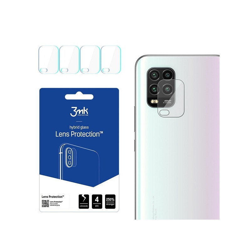 Szkło na obiektyw aparatu 3mk Lens Protection do Xiaomi Mi 10 Lite 5G, 4szt