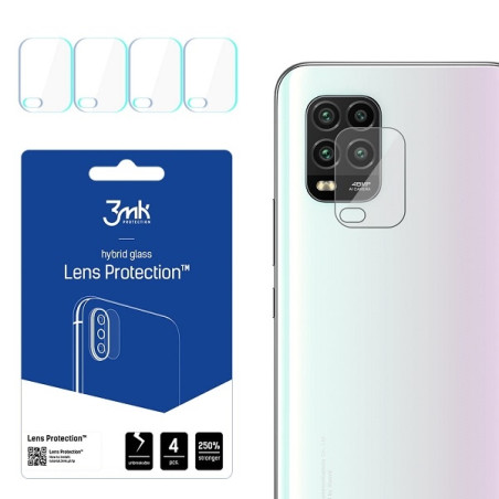 Szkło na obiektyw aparatu 3mk Lens Protection do Xiaomi Mi 10 Lite 5G, 4szt