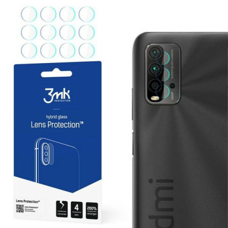Szkło na obiektyw aparatu 3mk Lens Protection do Xiaomi Redmi 9T, 4szt