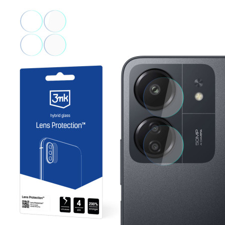 Szkło na obiektyw aparatu 3mk Lens Protection do Redmi 13C / Poco C65, 4szt