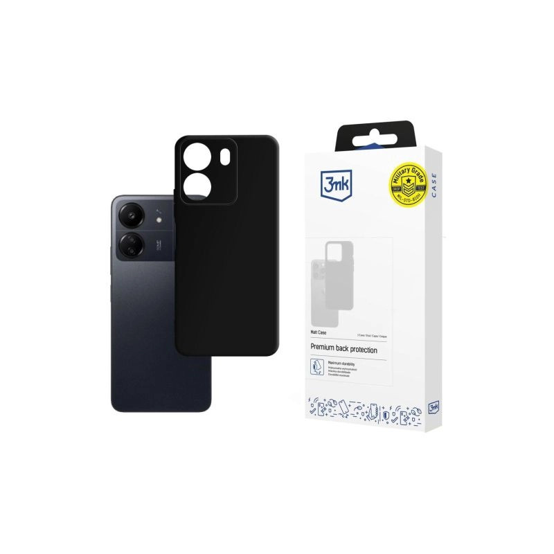 Etui 3MK Matt Case do Redmi 13C / POCO C65, czarne