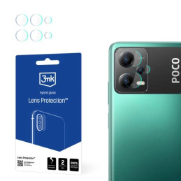Szkło na obiektyw aparatu 3mk Lens Protection do Poco X5 5G, 4szt