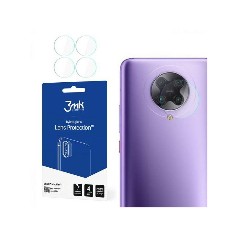 Szkło na obiektyw aparatu 3mk Lens Protection do Xiaomi Poco F2 Pro, 4szt