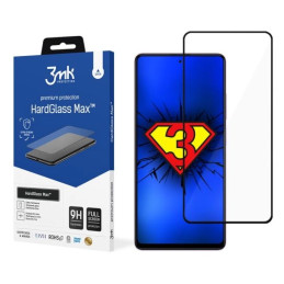 Szkło Hartowane 3MK HardGlass Max do Redmi Note 12 Pro / Pro+, czarna ramka