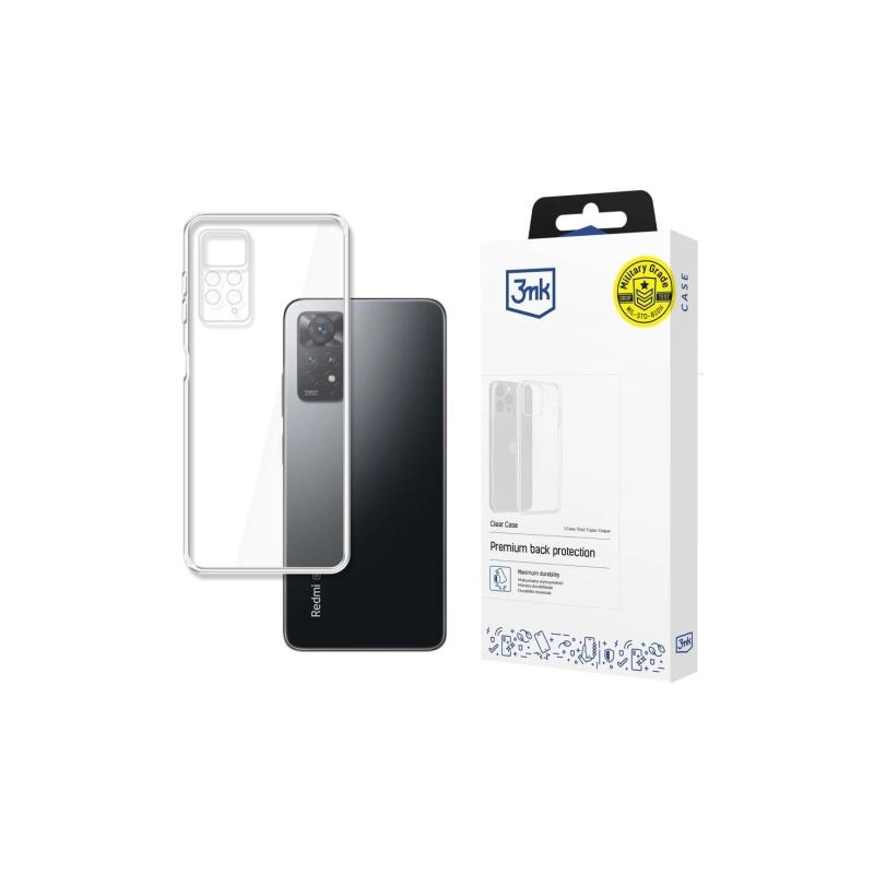 Etui 3MK Clear Case do Xiaomi Redmi Note 11E Pro, przezroczyste