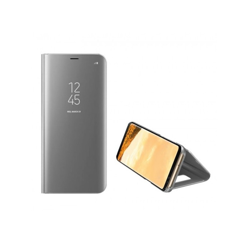 Etui Clear View do Xiaomi Redmi Note 10 5G srebrne